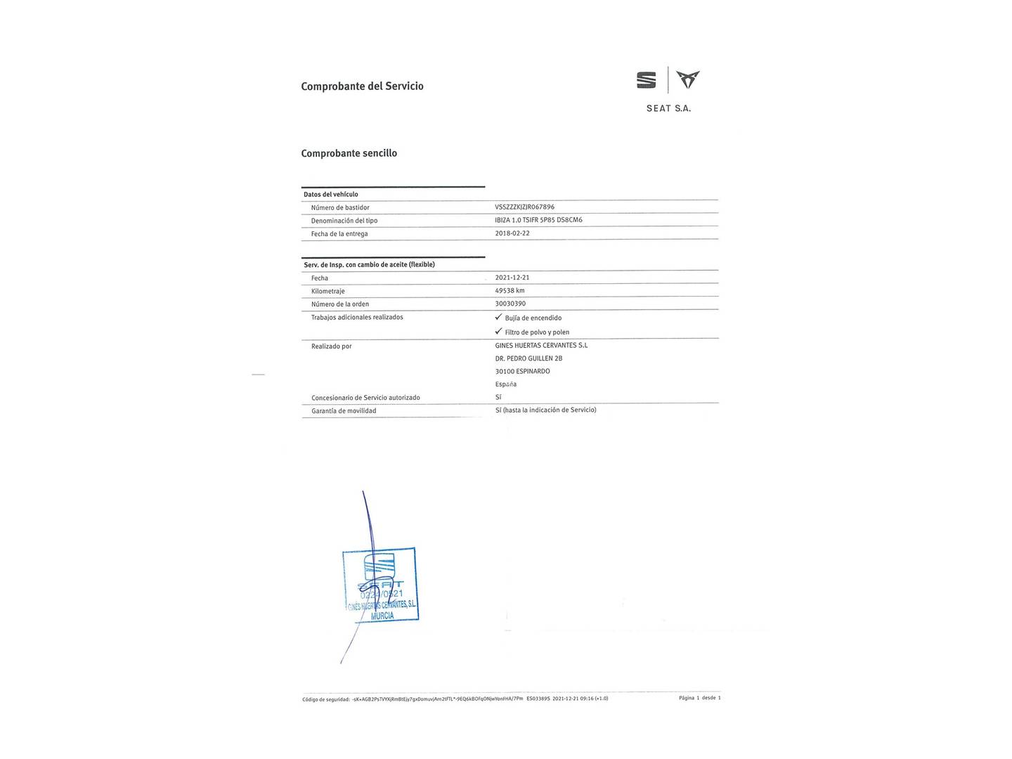 Foto Seat Ibiza SEAT Ibiza 1.0 EcoTSI S&S FR (115 CV)