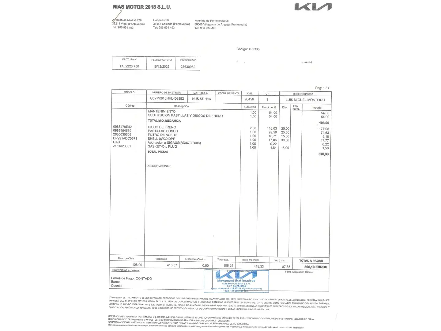 Foto KIA Sportage Kia Sportage 1.6 T-GDi GT Line DCT 4x4 (177 CV)