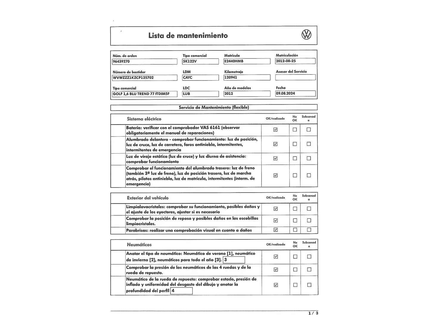 Foto Volkswagen Golf Volkswagen Golf Advance Rabbit 1.6 TDI BMT (105 CV)