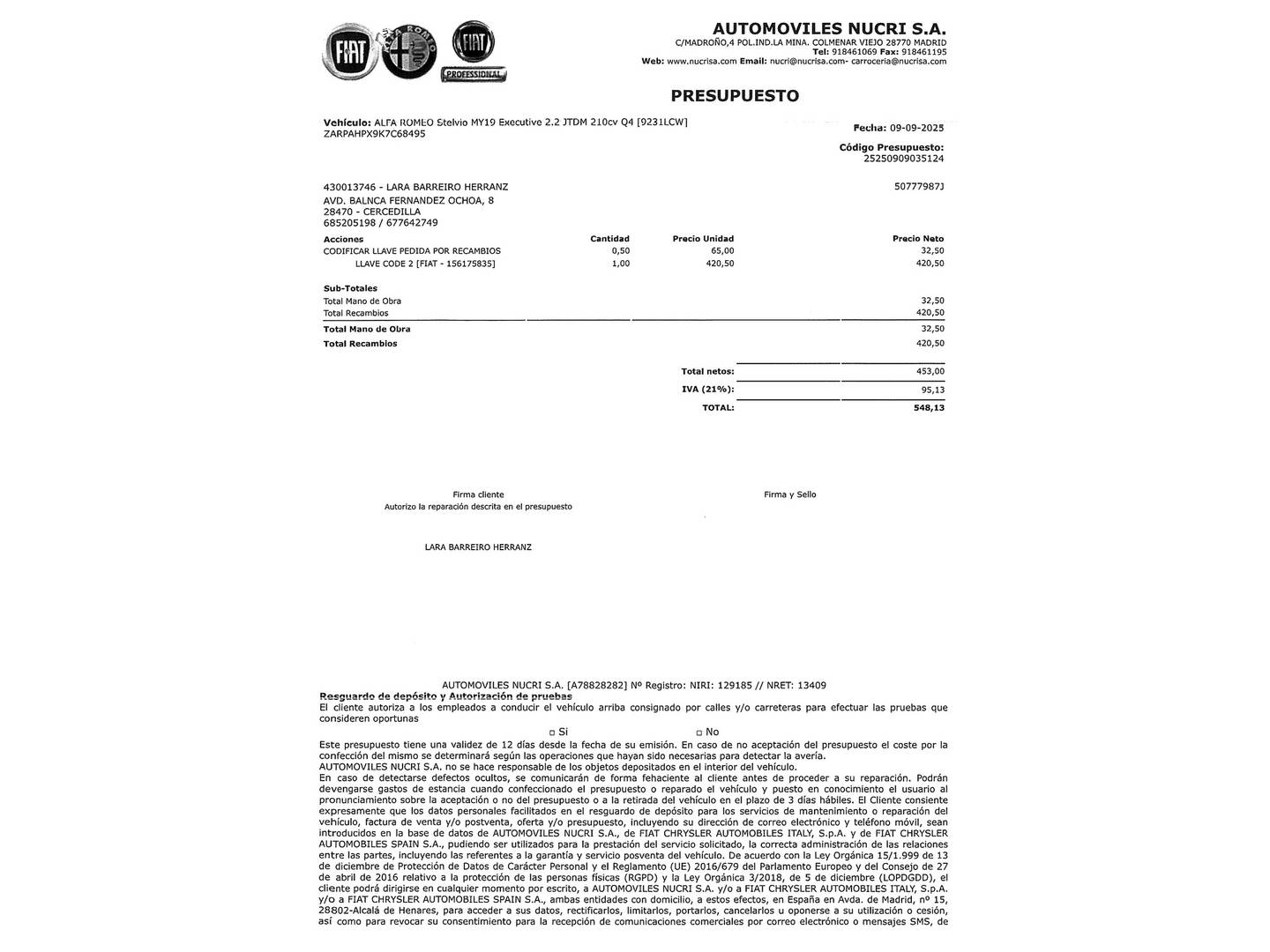 Foto Alfa Romeo Stelvio Alfa Romeo Stelvio Stelvio 2.2 Diesel Executive Q4 (210 CV)