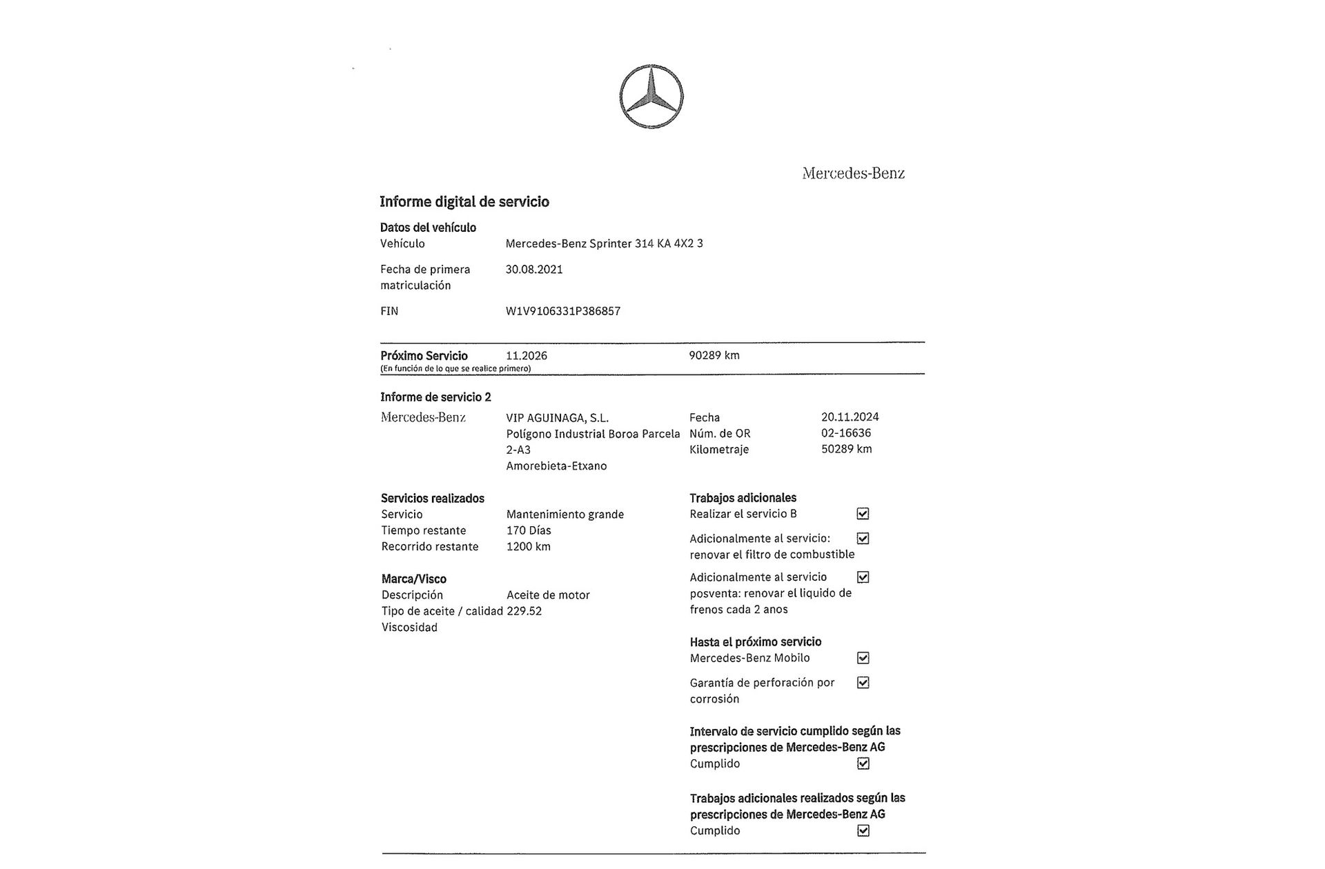 Mercedes-Benz Sprinter Furgon 314 CDI Medio 3.5T Techo Alto - foto 18
