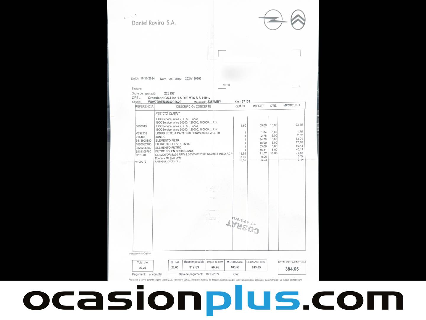 Foto Opel Crossland Opel Crossland 1.5D GS Line (110 CV)