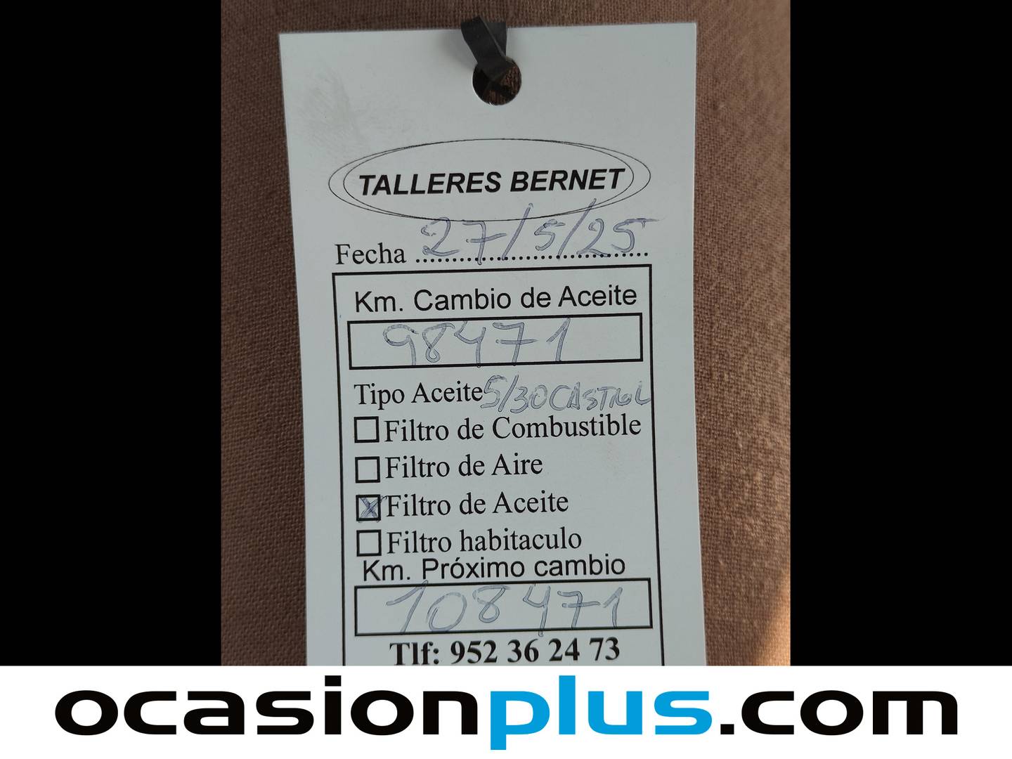 Foto del mantenimiento del Renault Captur Renault Captur Intens TCe (130 CV) GPF