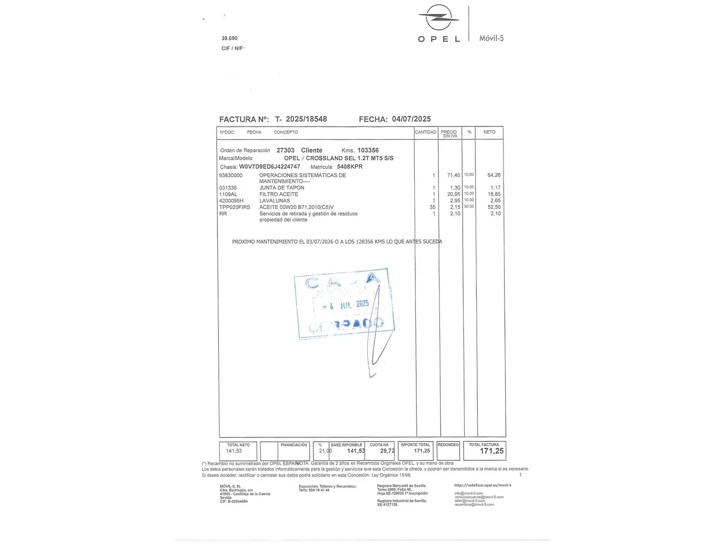 Foto Opel Crossland X Opel Crossland X 1.2 Turbo S&S ecoTEC Selective  (110 CV)