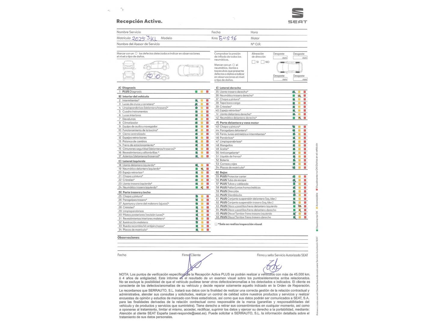 Foto del mantenimiento del Seat Ibiza Seat Ibiza 1.0 Reference (75 CV)
