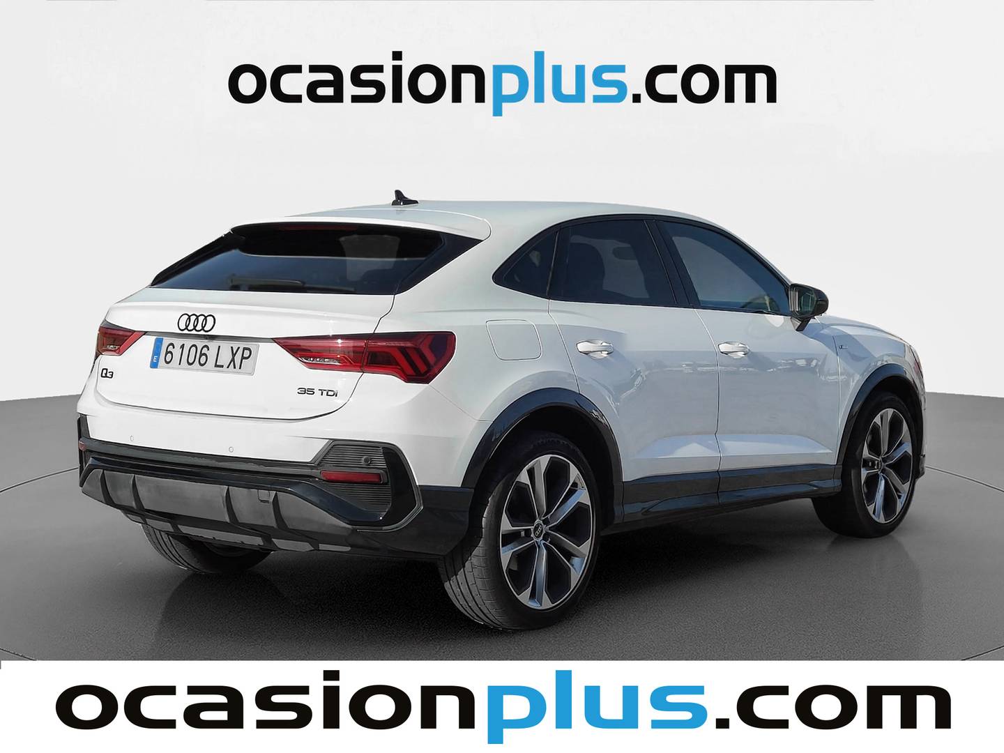 Foto trasera Audi Q3 Sportback Audi Q3 Sportback Black line 35 TDI (150 CV) S tronic Pack S Line derecha