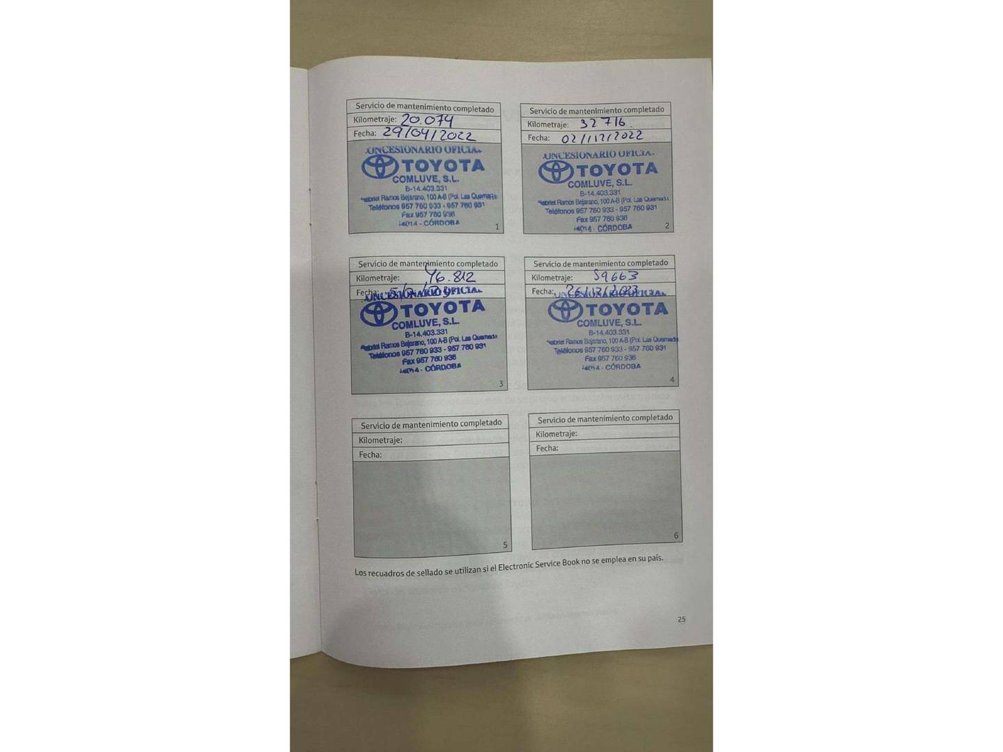 Foto del mantenimiento del Toyota C-HR Toyota C-HR 180H Advance (184 CV)