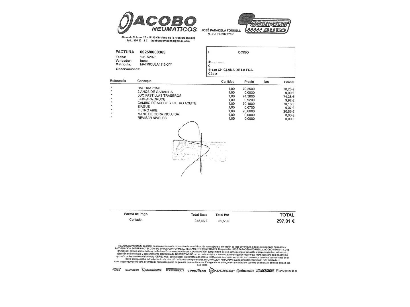 Foto del mantenimiento del Citroën Berlingo Citroën Berlingo BlueHDi 100 S&S Talla M Shine (102 CV)