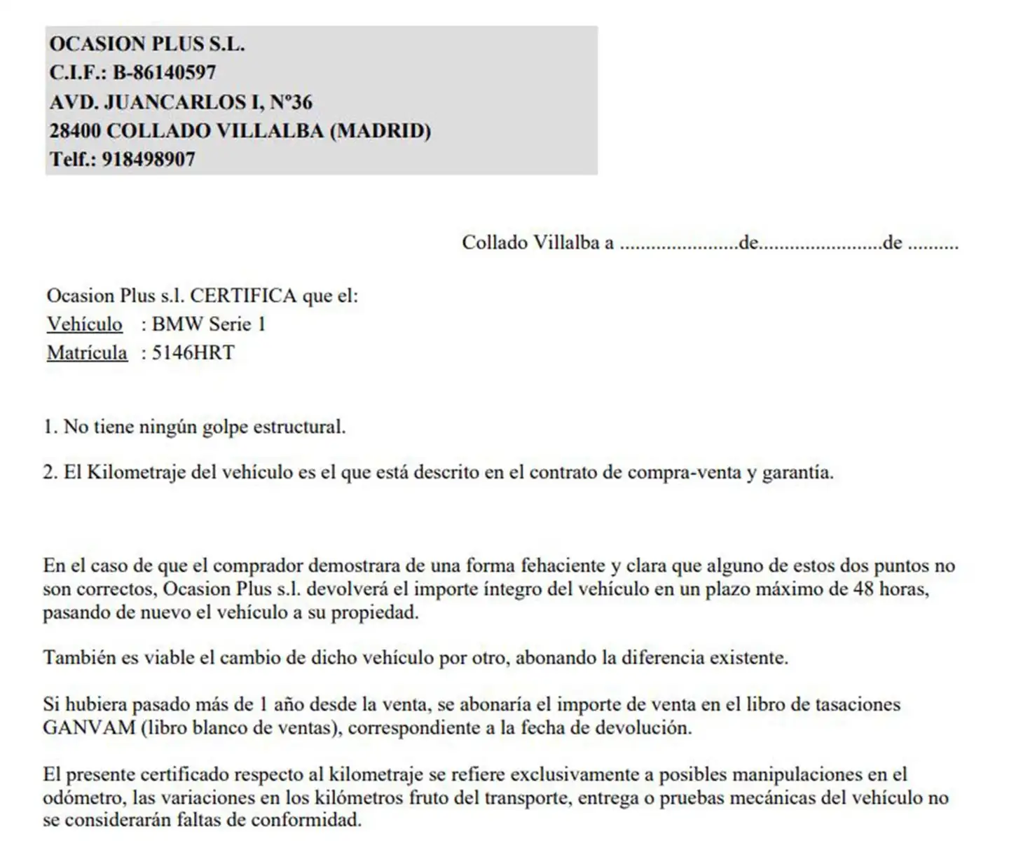 Certificado
