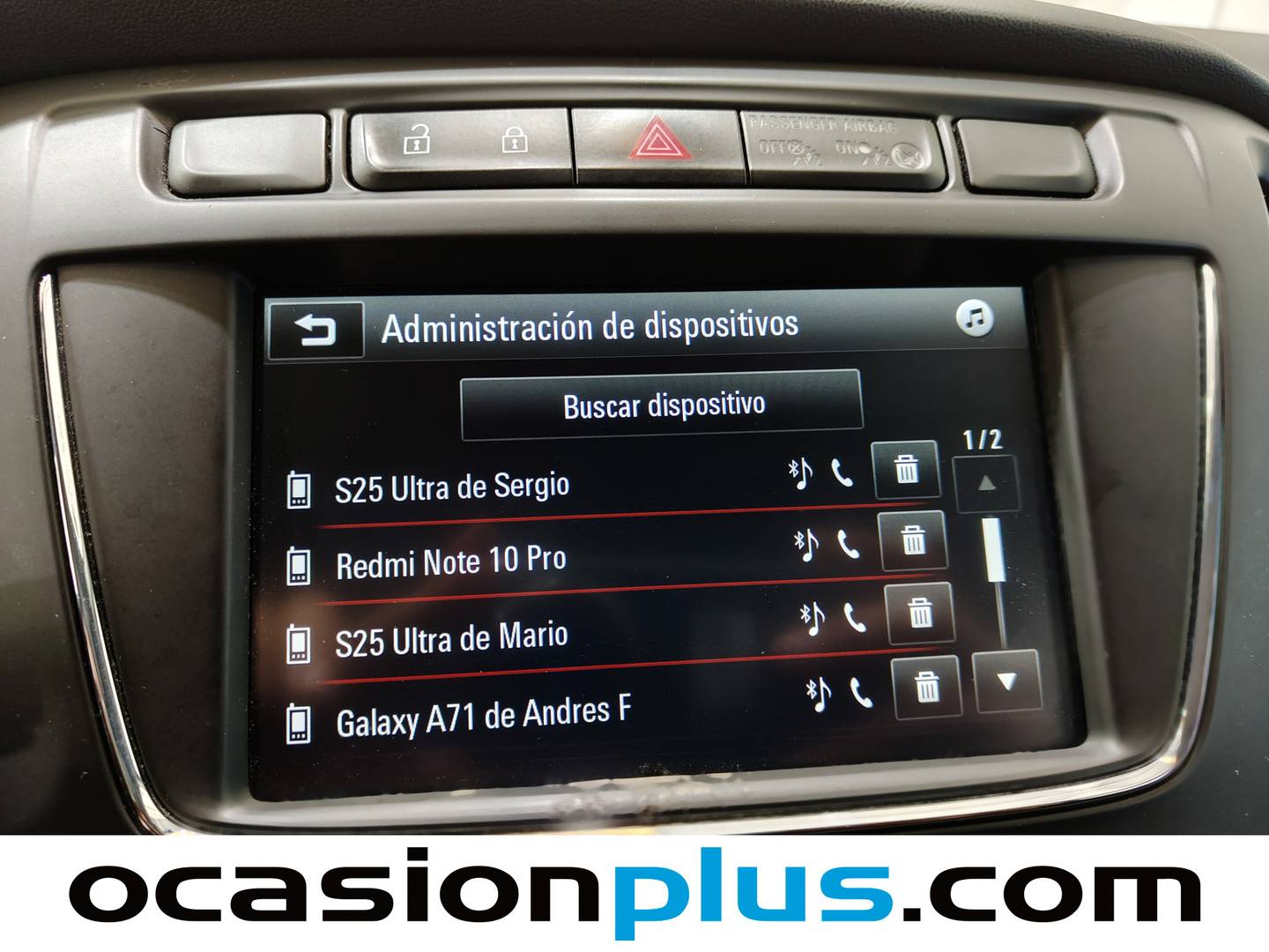 Equipamiento del Opel Zafira Opel Zafira 1.6 CDTI S&S Selective (120 CV) 7 Plazas