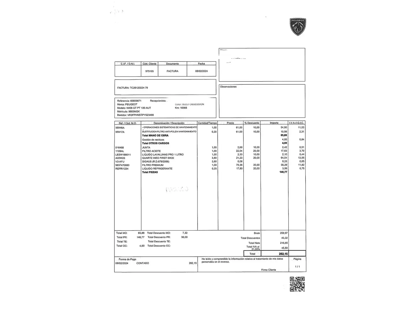 Foto Peugeot 408 Peugeot 408 GT Puretech EAT8 (130 CV)