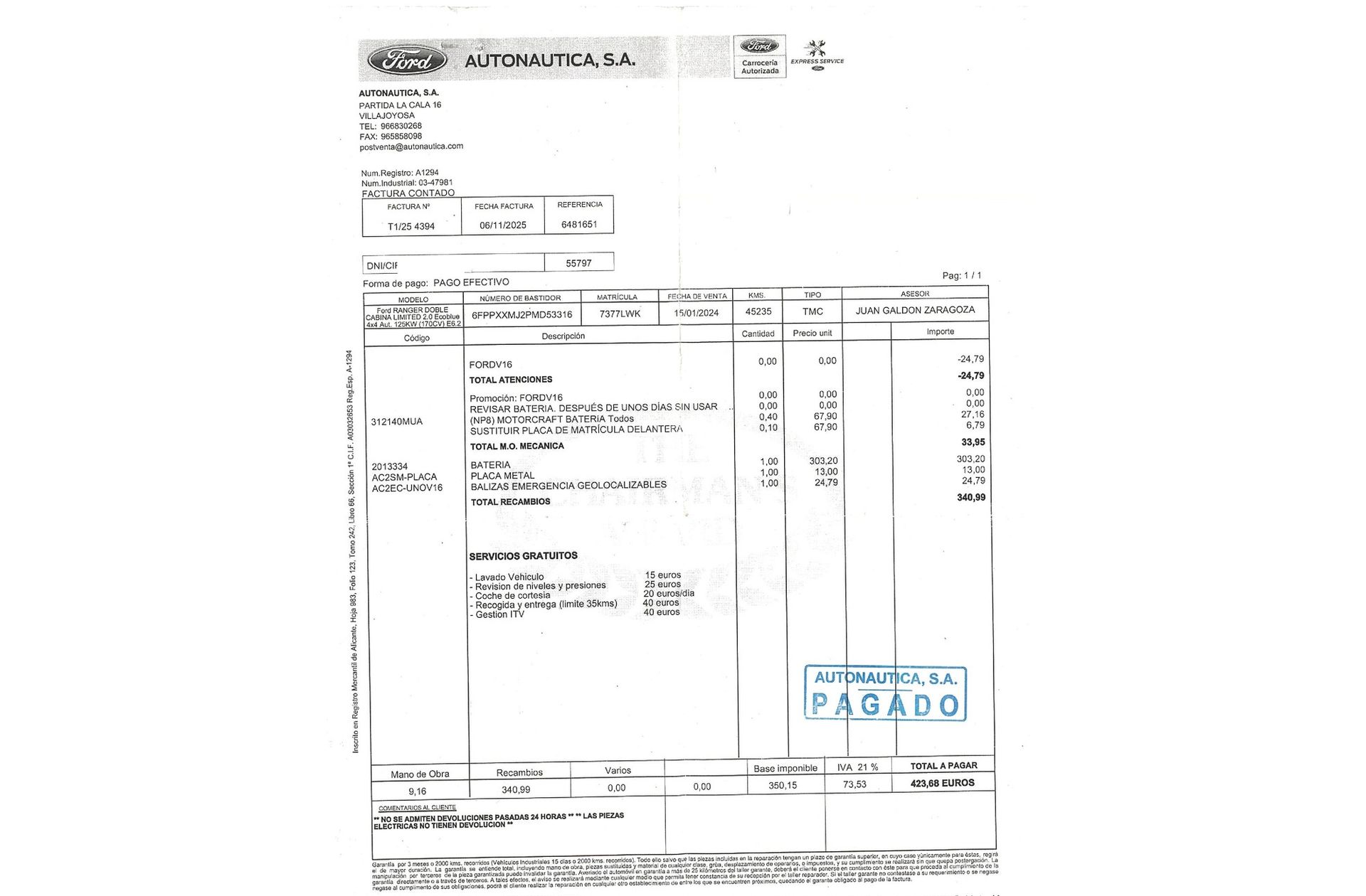Ford Ranger Pickup 2.0 EcoBlue Doble Cabina Limited 4x4 - foto 23