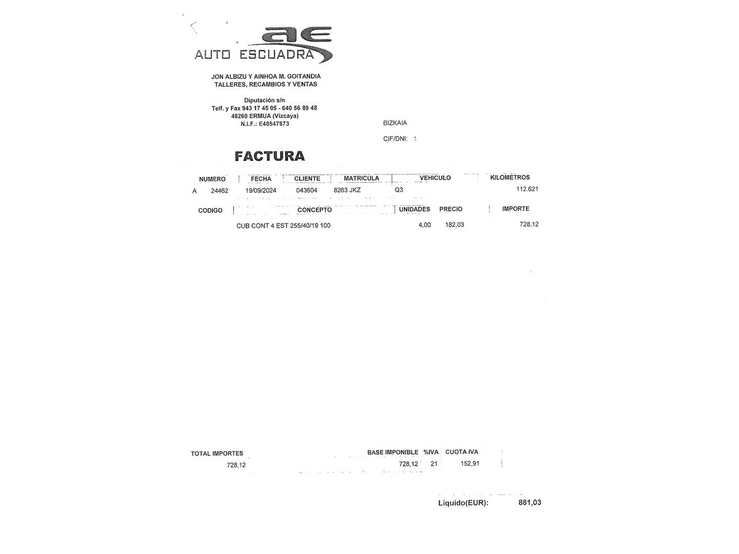 Foto del mantenimiento del Audi Q3 Audi Q3 sport edition 2.0 TDI quattro (184 CV) S tronic Pack S-Line