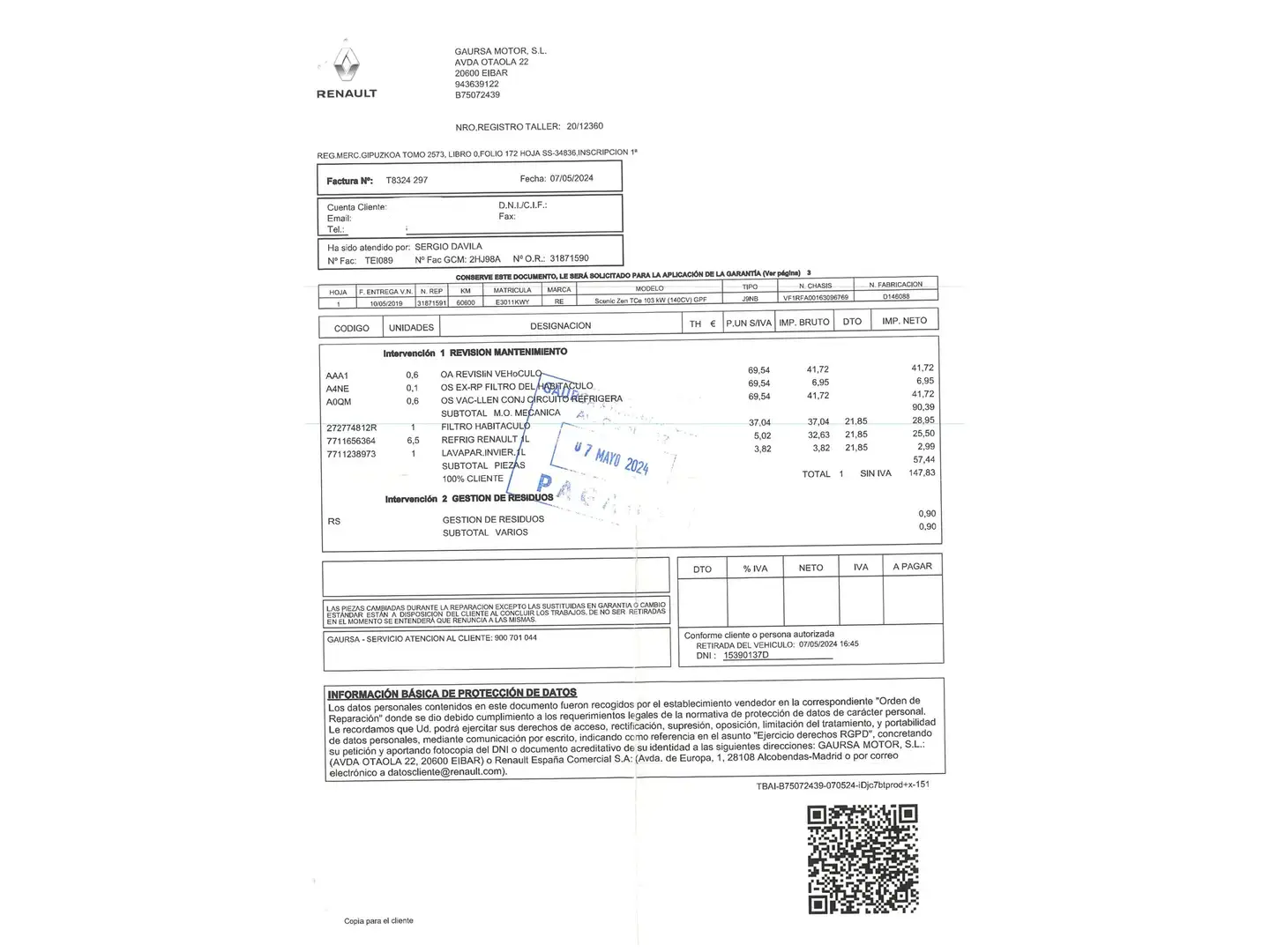 Foto Renault Scénic Renault Scenic Zen TCe (140 CV) GPF