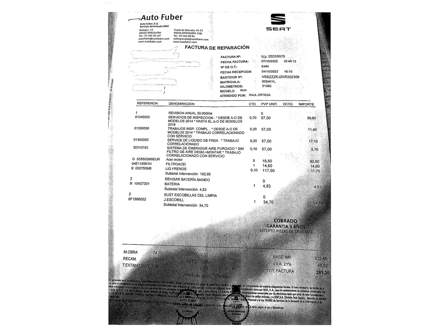 Foto Seat Ibiza SEAT Ibiza 1.0 TGI FR (90 CV)