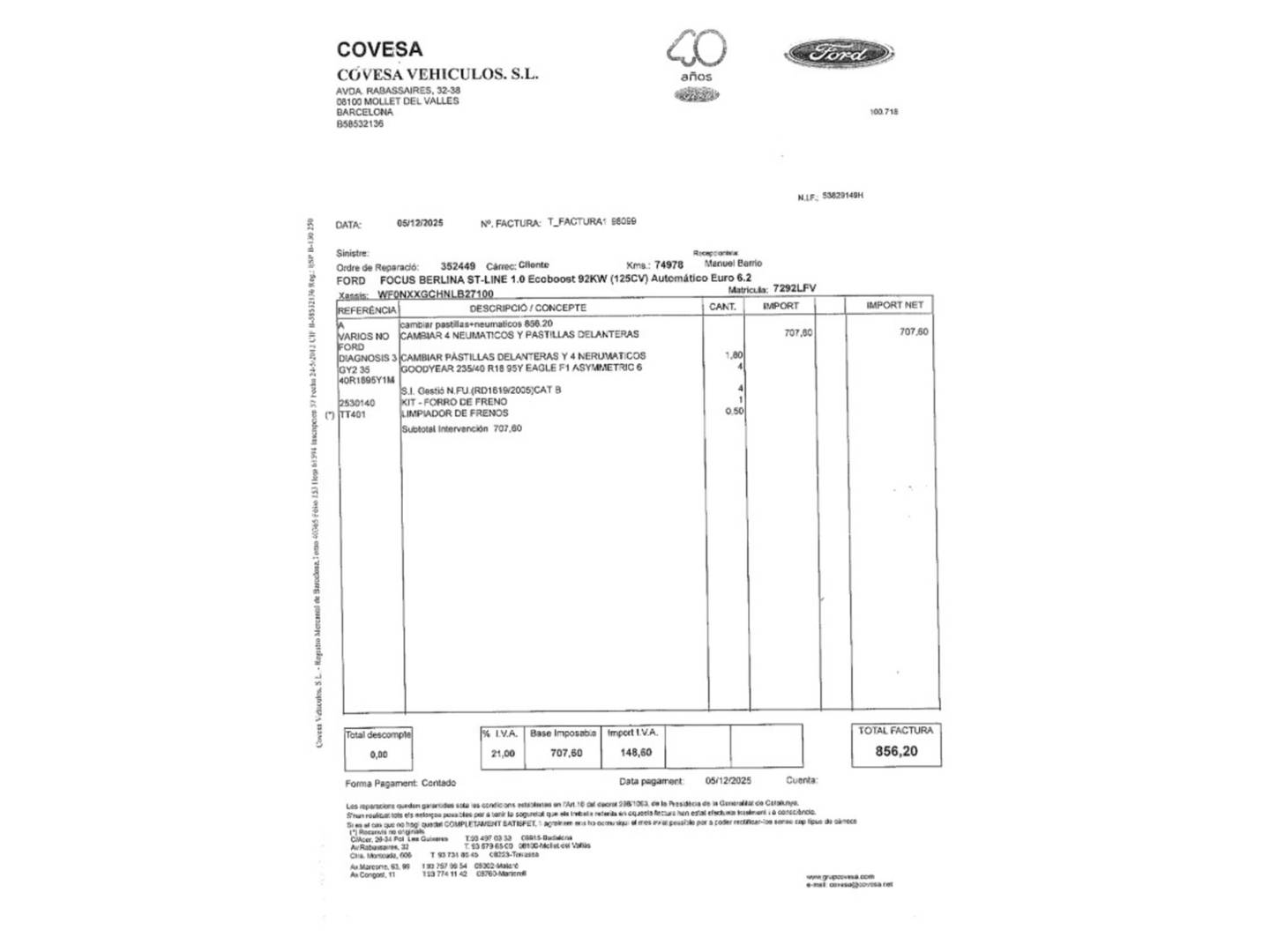 Foto Ford Focus Ford Focus 1.0 Ecoboost ST-Line Auto (125 CV)