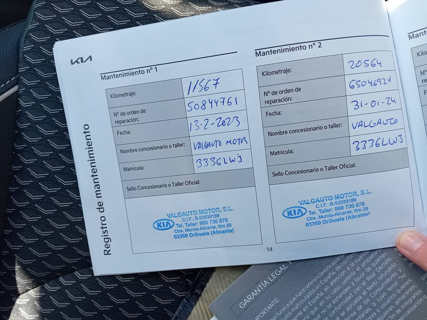 Foto del mantenimiento del KIA Ceed Kia Ceed 1.0 T-GDi Tech (120 CV)