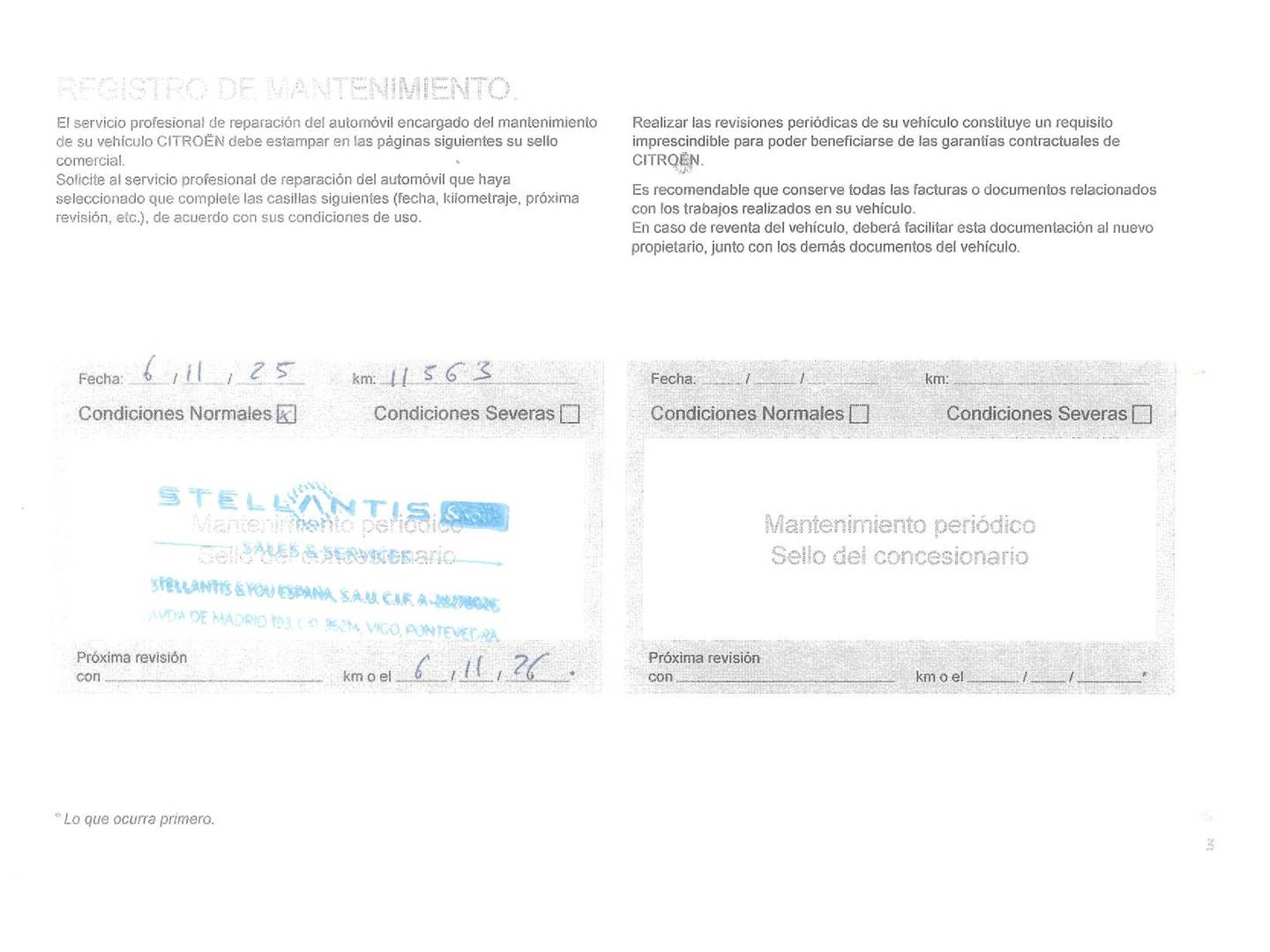 Foto del mantenimiento del Citroën Berlingo Citroën Berlingo BlueHDi 130 S&S Talla M Max (130 CV)
