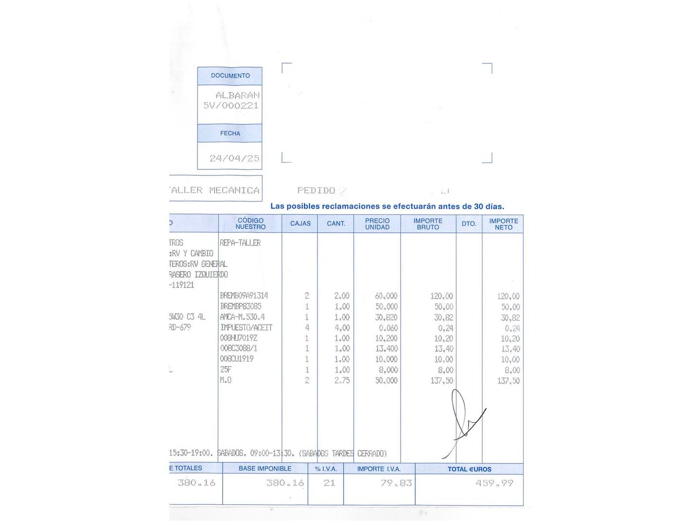 Foto del mantenimiento del Toyota Yaris Toyota Yaris 90D Active (90 CV)