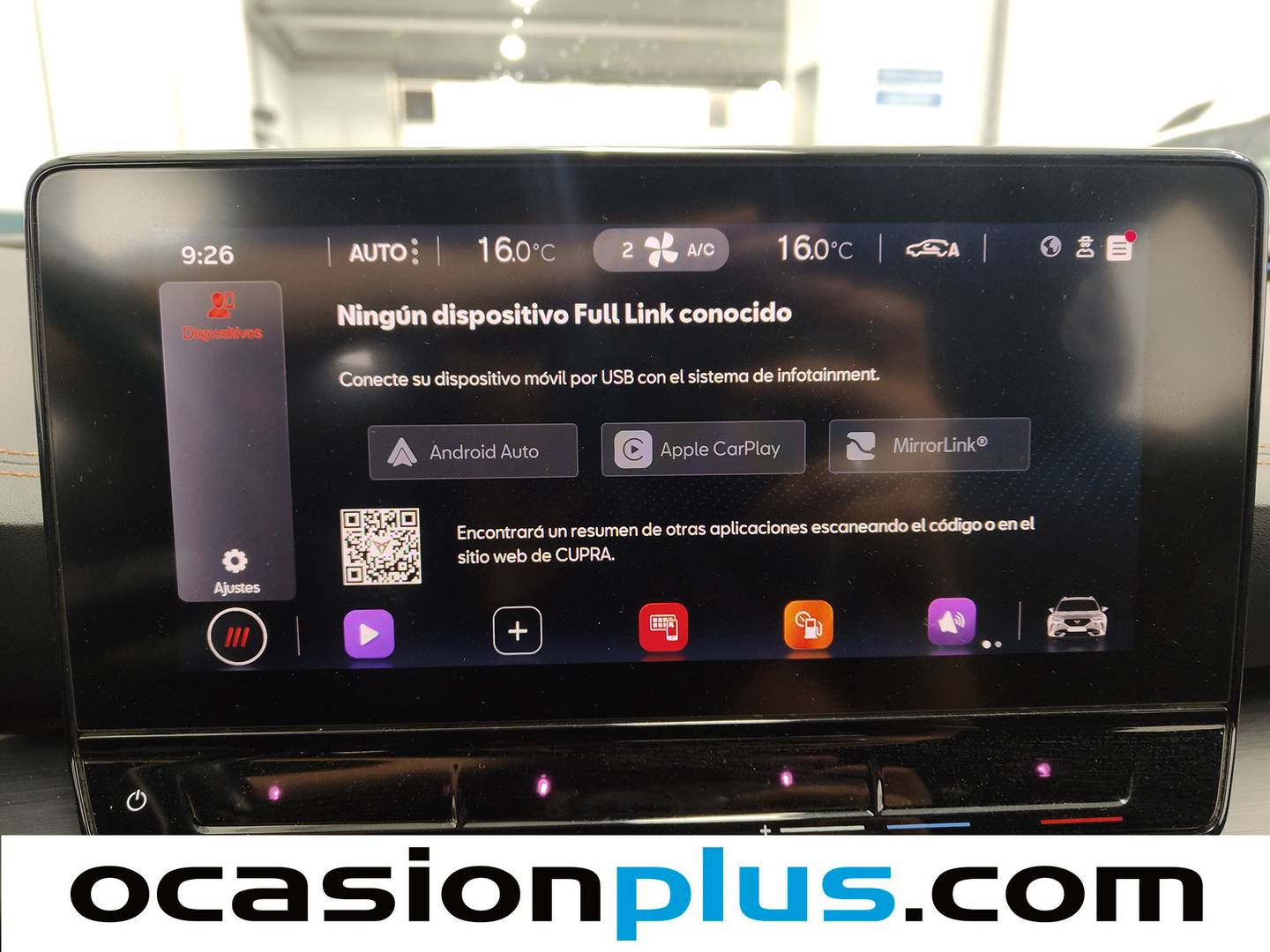 Equipamiento del Cupra Formentor Cupra Formentor 1.5 TSI (150 CV)