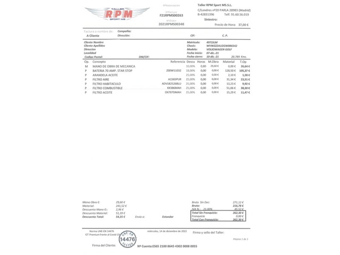 Foto Volkswagen Golf Volkswagen Golf 1.6 TDI BlueMotion (110 CV)