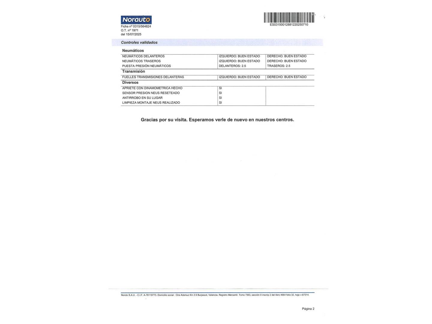 Foto del mantenimiento del Honda CR-V Honda CR-V 1.6 i-DTEC Comfort 4x2 (120 CV)