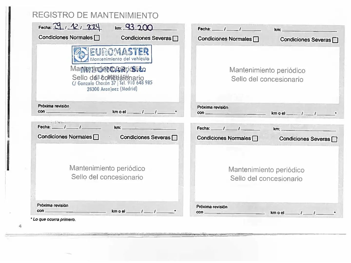 Mantenimiento