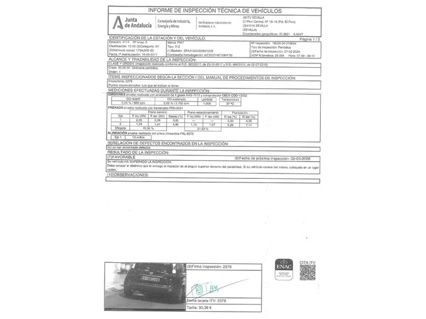 Foto Fiat Panda Fiat Panda 1.2 Lounge (69 CV)