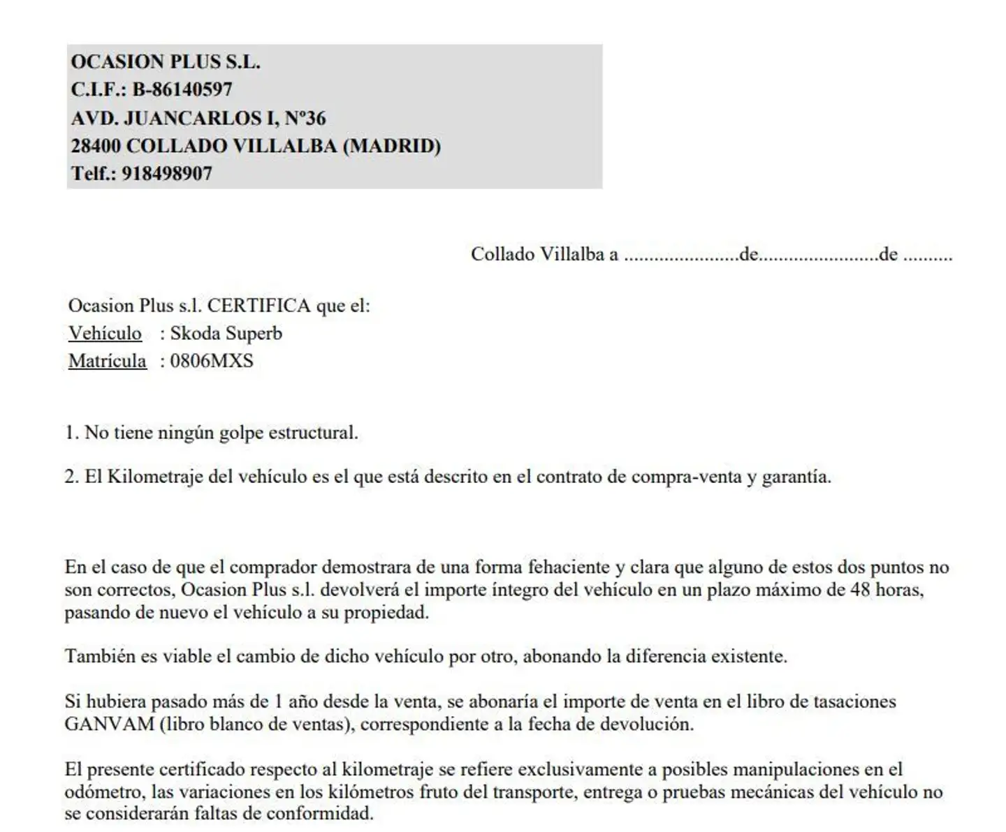 Certificado
