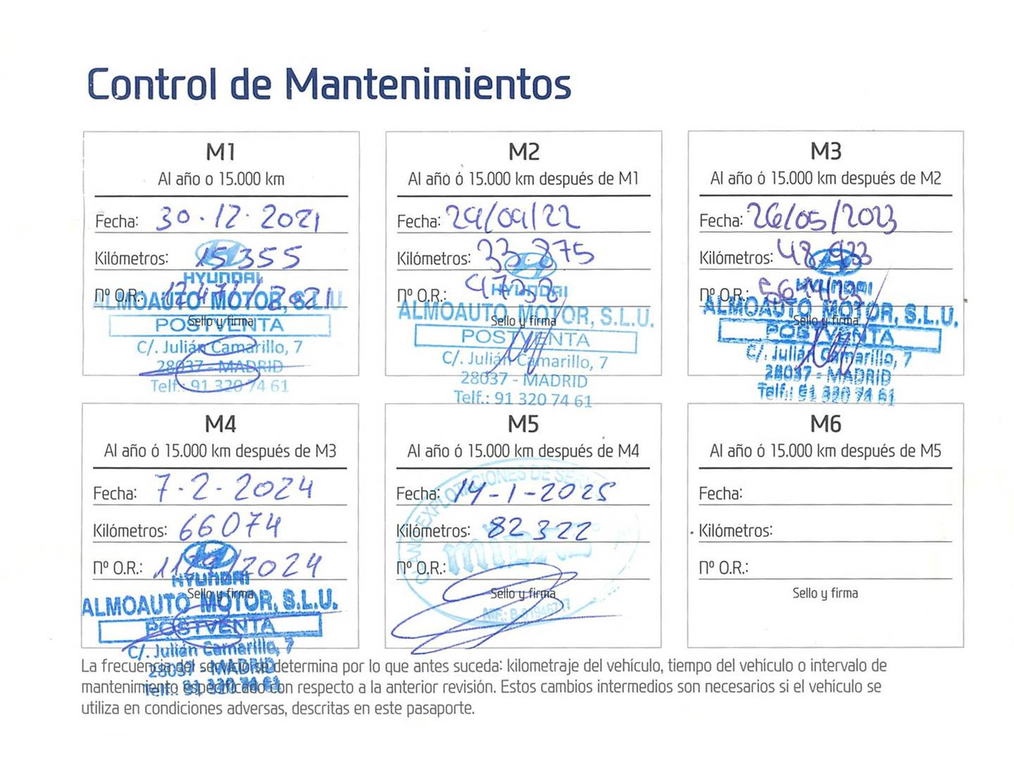 Foto del mantenimiento del Hyundai i30 Hyundai i30 Fastback 1.5 TGDI 48V N-Line (160 CV)