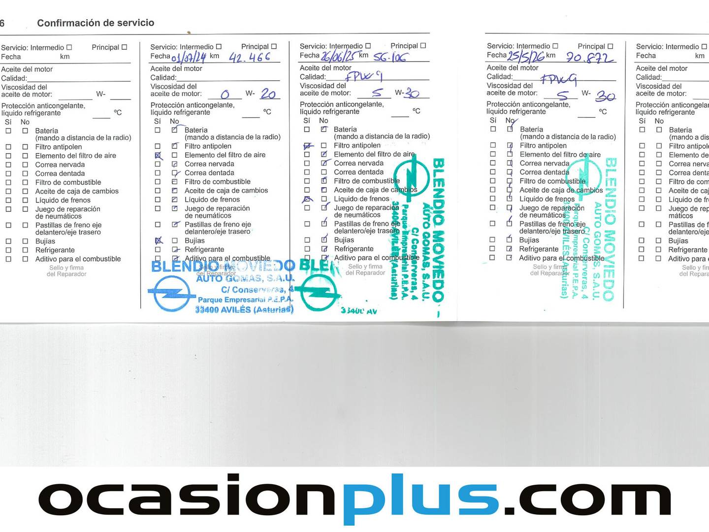 Foto del mantenimiento del Opel Corsa Opel Corsa 1.2 Turbo XHL GS-Line + Auto (130 CV)