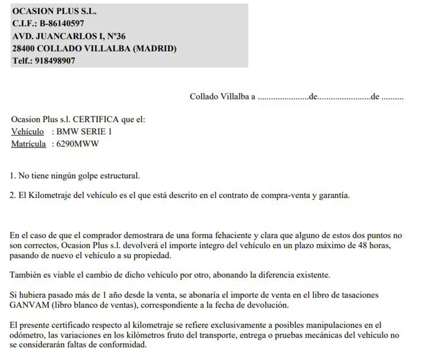 Certificado