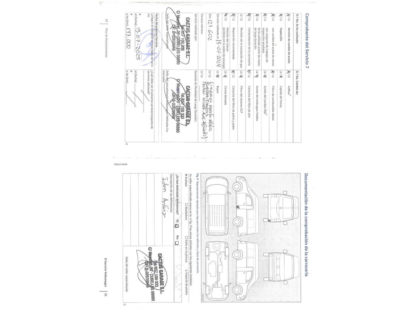 Foto del mantenimiento del Volkswagen Caravelle Volkswagen Caravelle Trendline Batalla Corta 2.0 TDI BMT (102 CV)