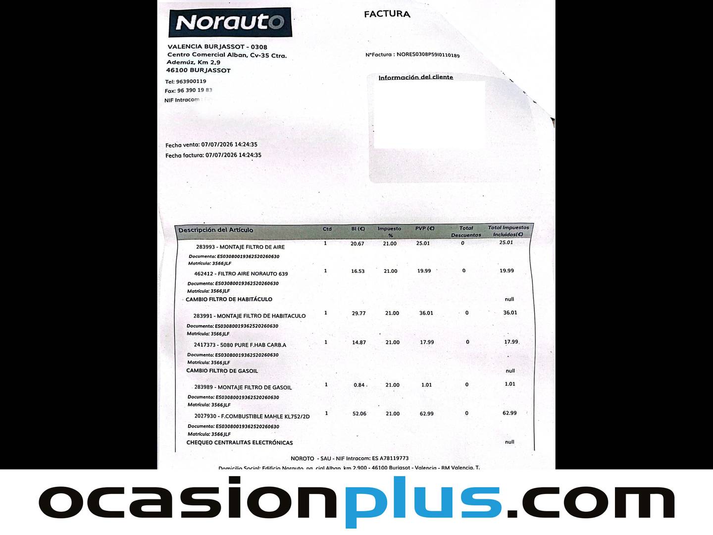 Foto del mantenimiento del Renault Scénic Renault Scenic dCi 110 BOSE EDC Euro6 (110 CV)