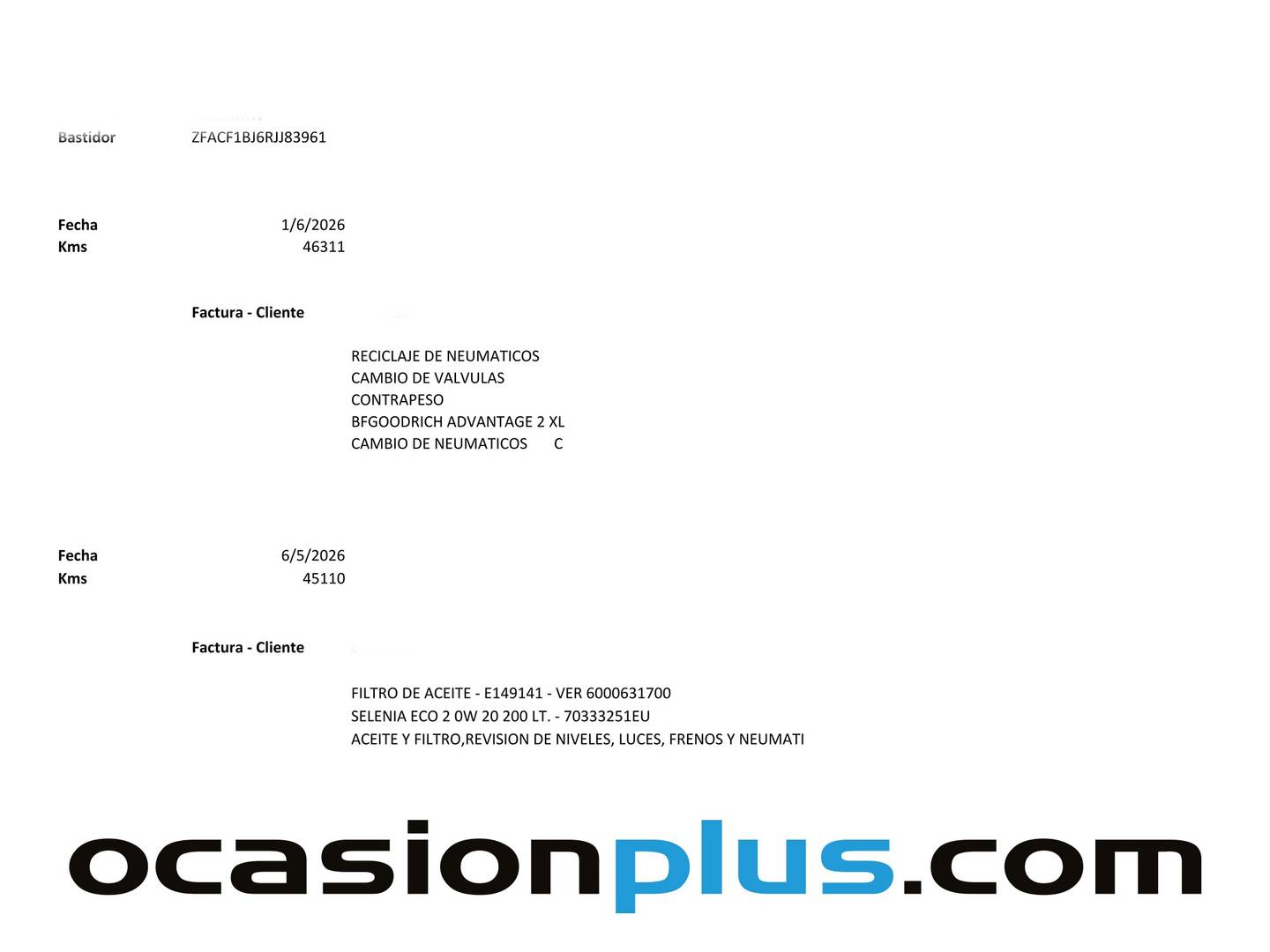 Foto del mantenimiento del Fiat 500 Fiat 500 1.0 Hybrid Dolcevita (70 CV)