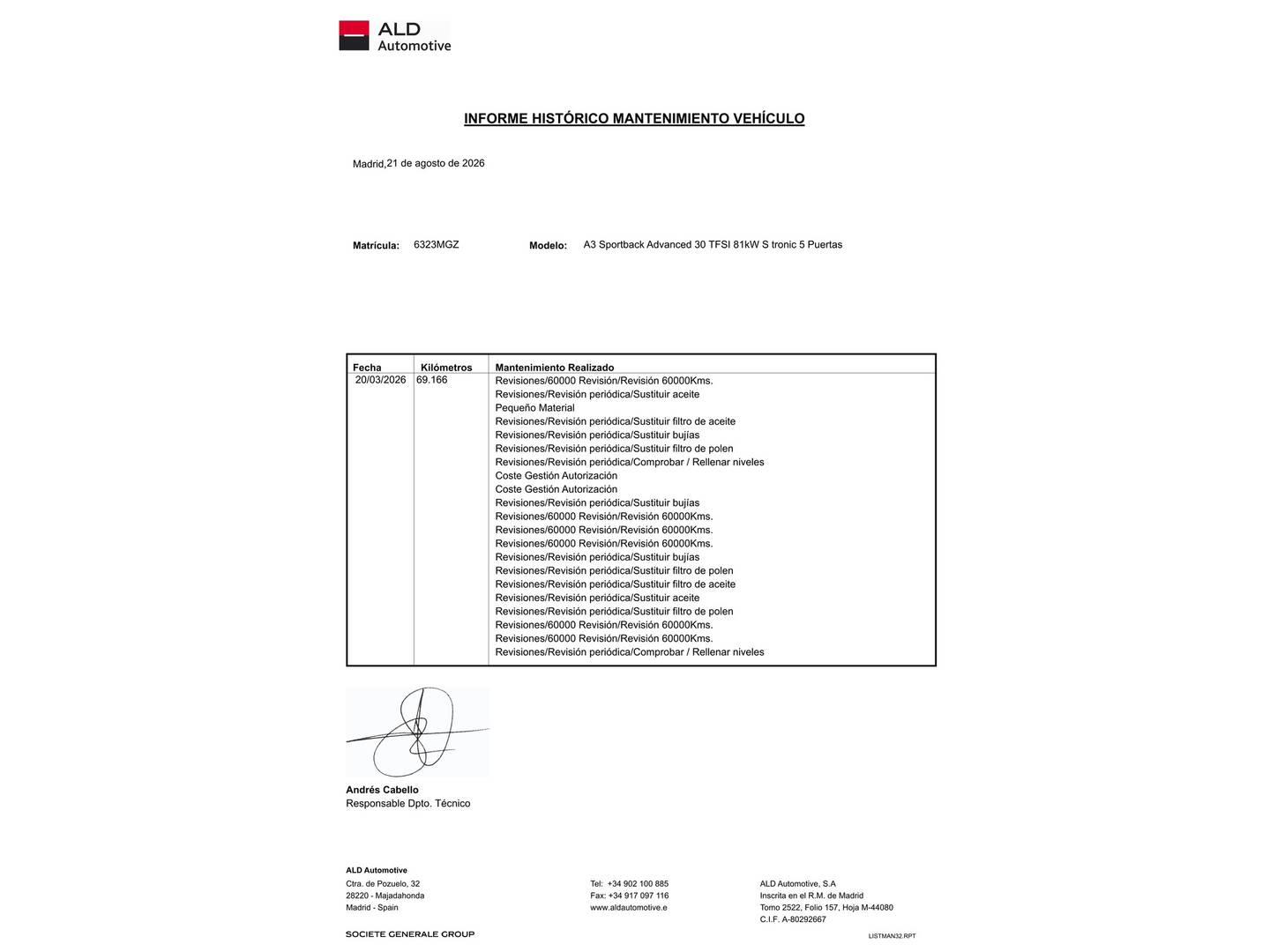 Audi A3 Audi A3 Sportback Advanced 30 TFSI (110 CV) S tronic de segunda mano