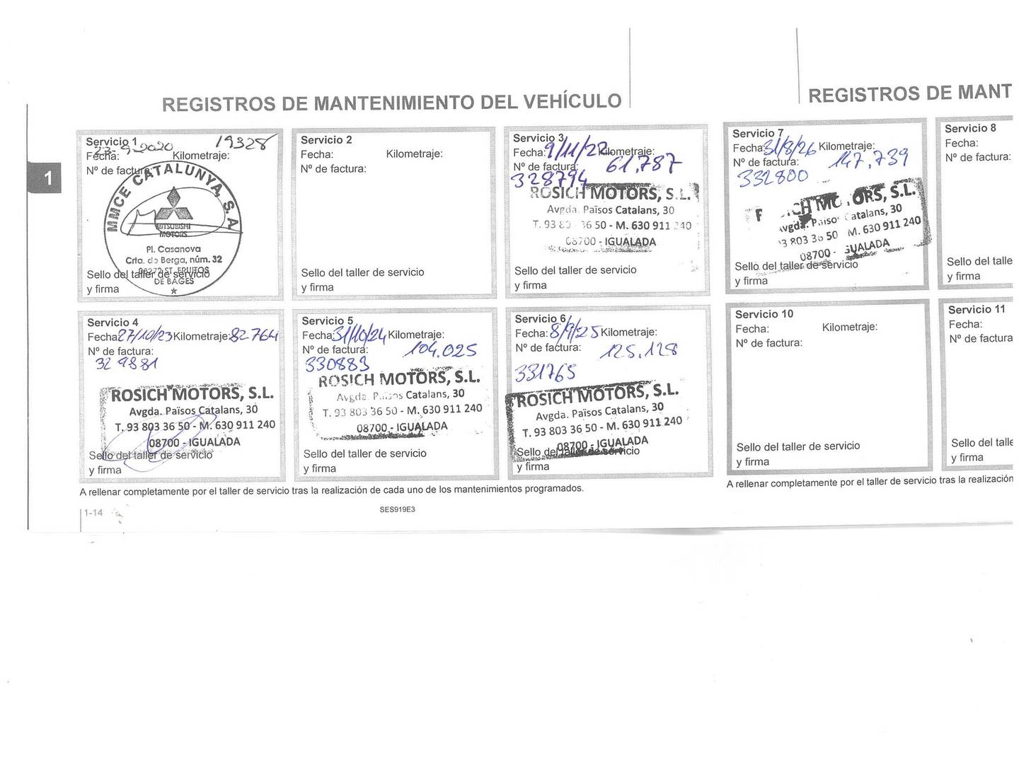 Foto del mantenimiento del Mitsubishi ASX Mitsubishi ASX 160 MPI Motion (117 CV)