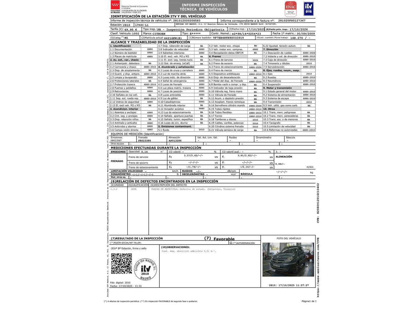 Citroën C8 CITROEN C8 2.2 HDi 16v 173 Exclusive Captain Chair  (173 CV) de segunda mano