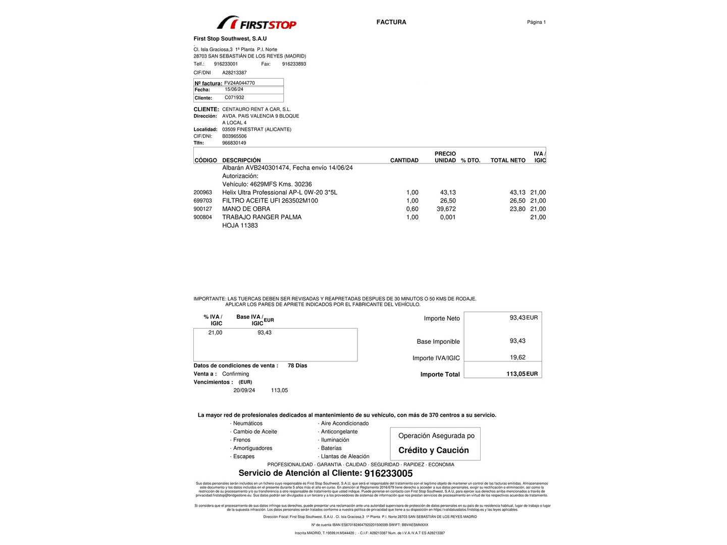 Foto del mantenimiento del Hyundai Tucson Hyundai Tucson 1.6 TGDI Klass 4x2 (150 CV)