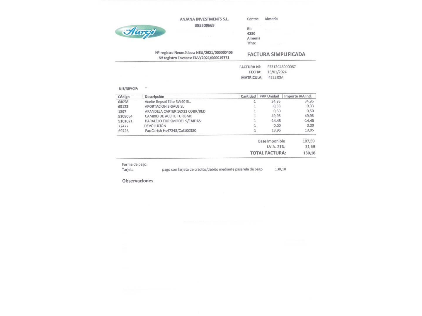 Foto del mantenimiento del Hyundai i20 Active Hyundai i20 Active 1.0 TGDI BlueDrive Tecno (100 CV)
