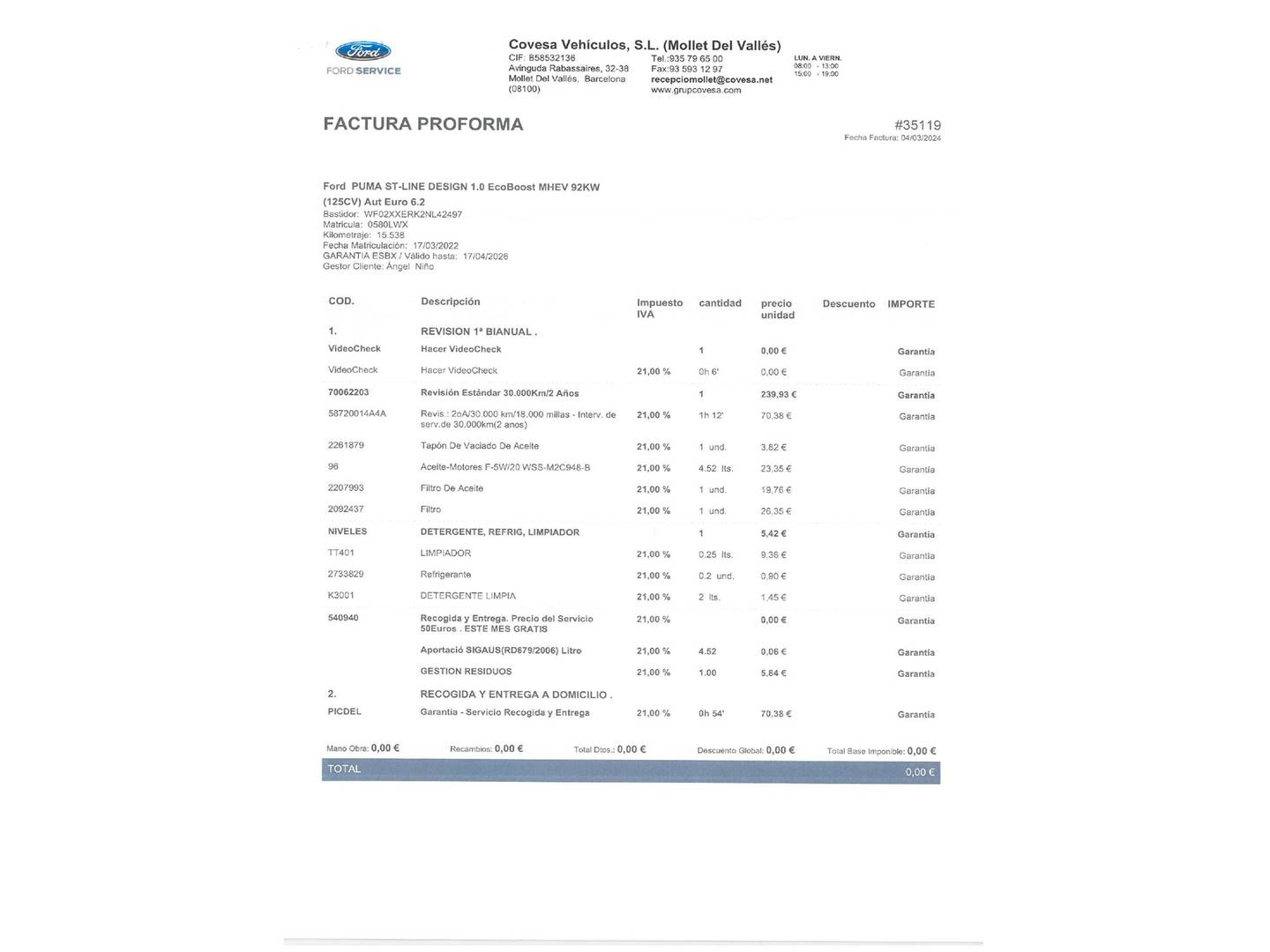 Foto Ford Puma Ford Puma 1.0 EcoBoost MHEV ST-Line Auto (125 CV)