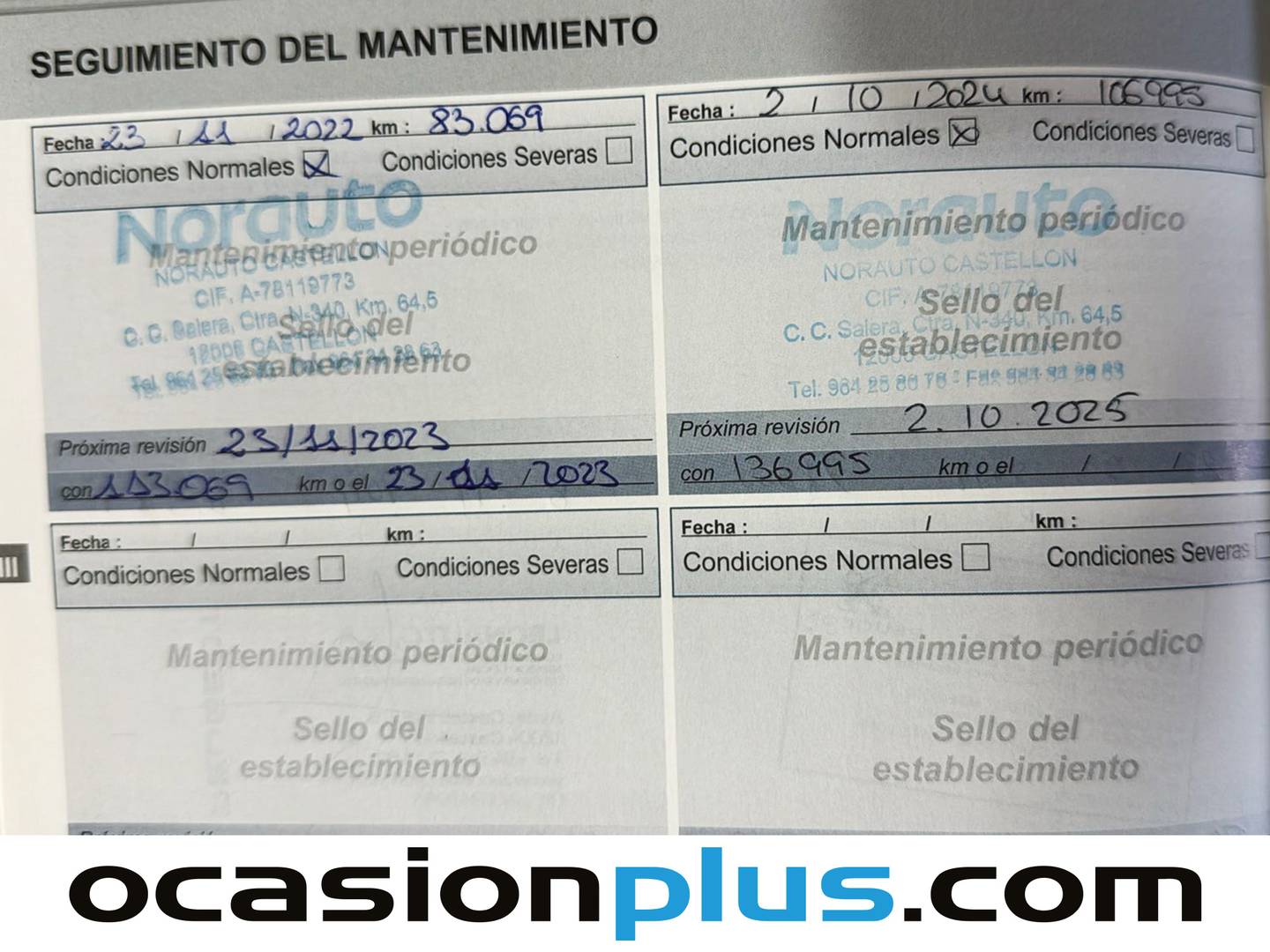 Foto del mantenimiento del Peugeot 308 Peugeot 308 SW SW BlueHDI 120 Style (120 CV)