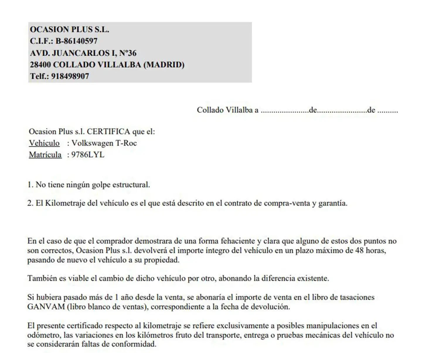 Certificado
