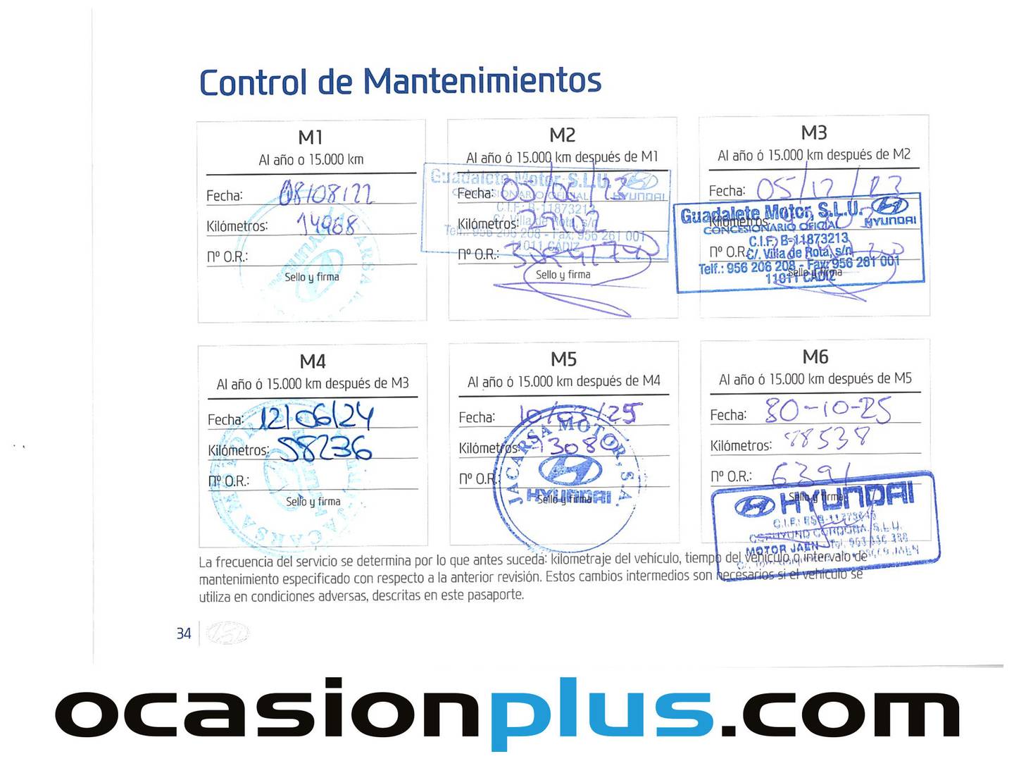 Foto del mantenimiento del Hyundai i30 Fastback Hyundai i30 Fastback 1.0 TGDI Klass Fastback LRR