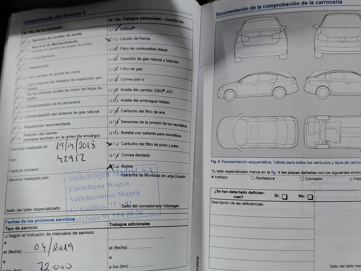 Foto del mantenimiento del Volkswagen Golf Volkswagen Golf Advance 1.4 TSI BMT (122 CV)