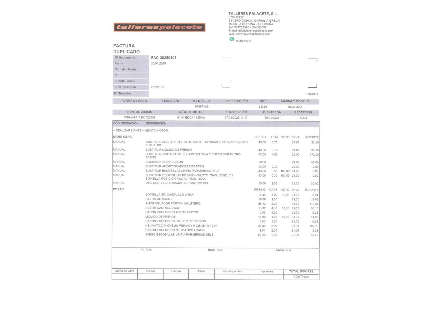 Foto BMW Serie 3 BMW Serie 3 320i Coupe (170 CV)