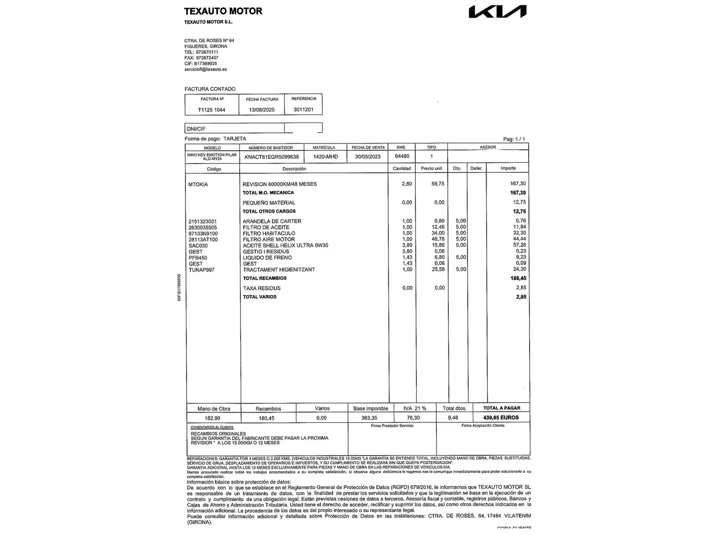 Foto KIA Niro Kia Niro 1 GDi HEV Emotion  (141 CV)