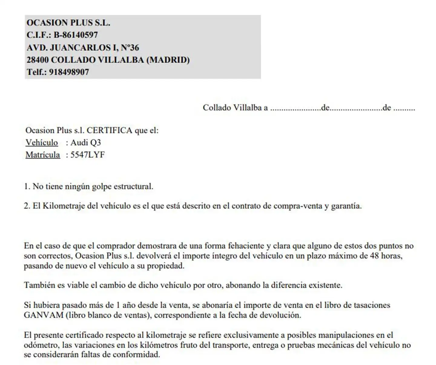 Certificado