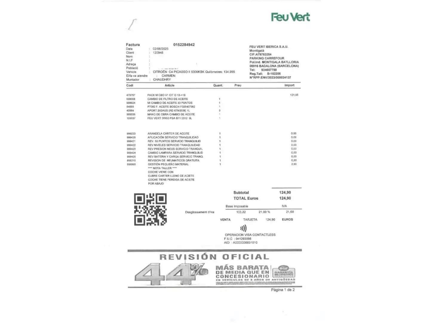 Foto Citroën C4 Picasso Citroen C4 Picasso BlueHDi 100 S&S Live  (100 CV)