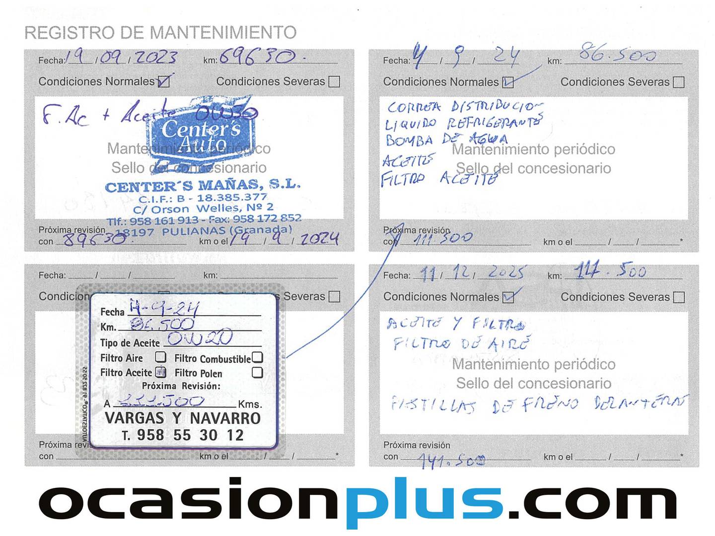 Foto del mantenimiento del Peugeot 308 Peugeot 308 PureTech 110 S&S Style (110 CV)